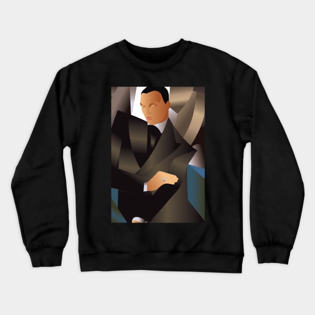 Tamara de Lempicka, Portrait of Marquis Sommi Crewneck Sweatshirt by ZCardula